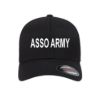 Asso army embroidered flexfit fitted ball cap