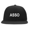 Asso embroidered flexfit fitted ball cap