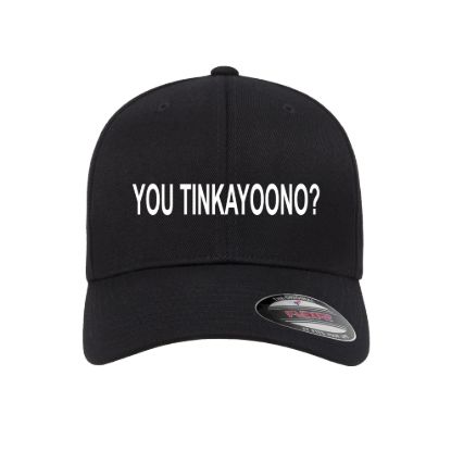 You tinkayoono embroidered flexfit fitted ball cap