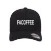Facoffee embroidered flexfit fitted ball cap