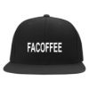 Facoffee embroidered flexfit fitted ball cap