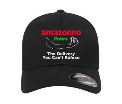 Amazonno the delivery you cant refuse black flexfit fitted ball cap