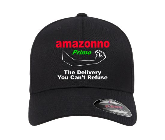 Amazonno the delivery you cant refuse black flexfit fitted ball cap