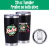 2024 tour old school rules black stainless steel tumbler